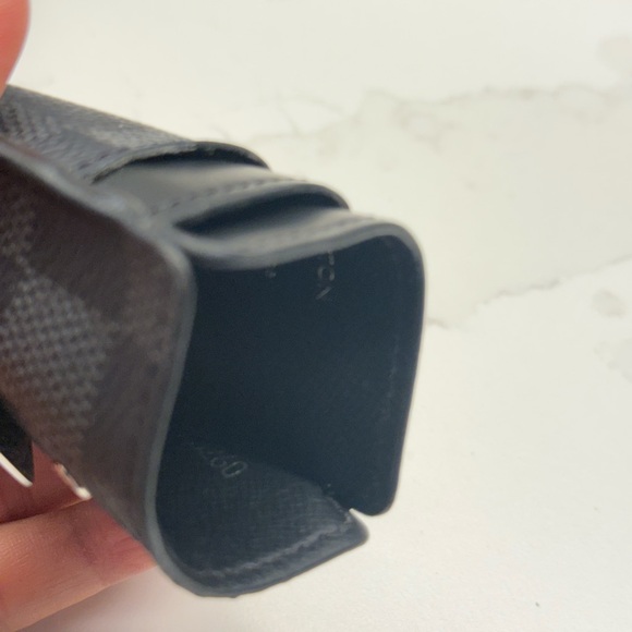 Louis Vuitton Black Leather Card Holder - Picture 7 of 8